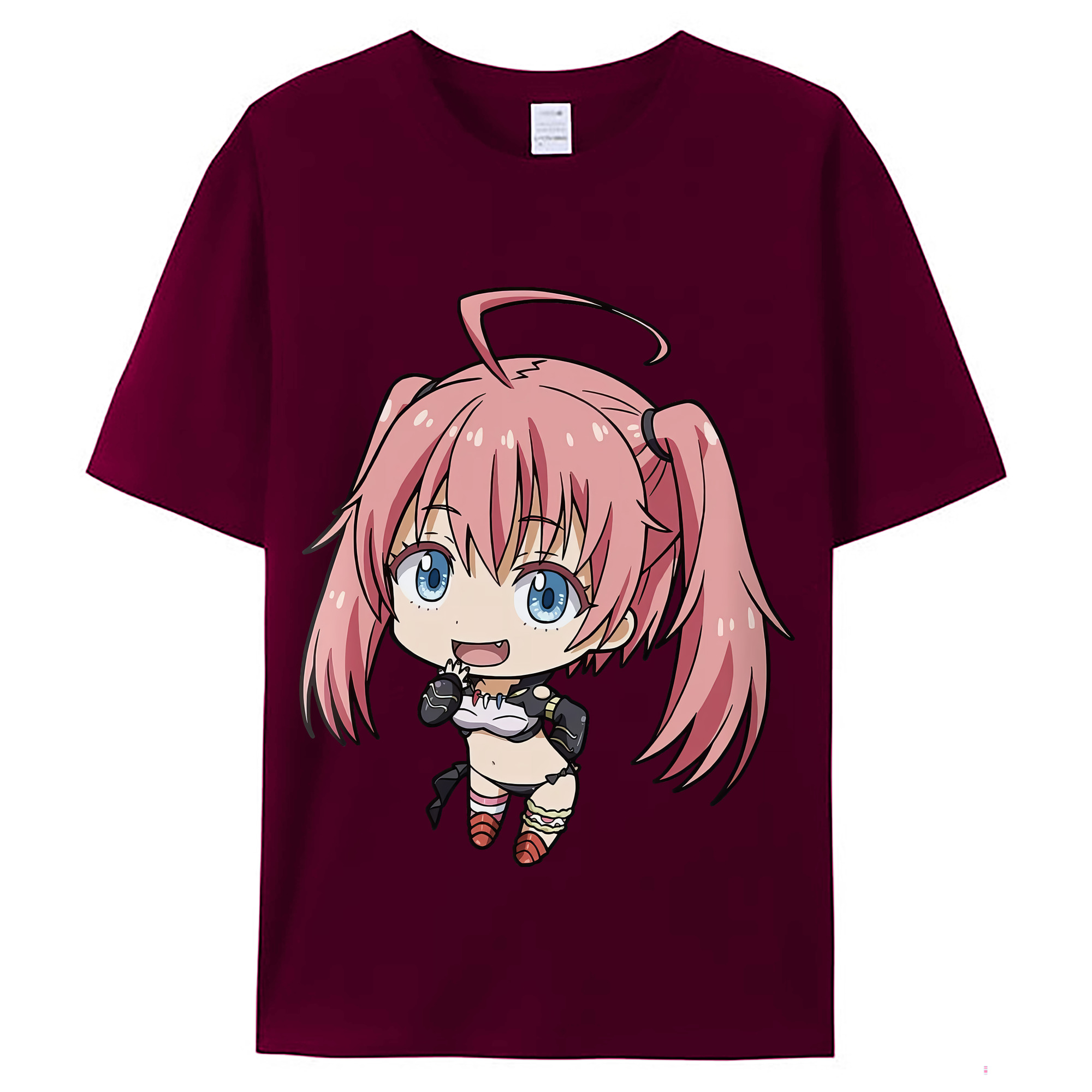 （画像用） 転スラ Regarding Reincarnated to Slime レディースカジュアルプリントTシャツ（綿100％）